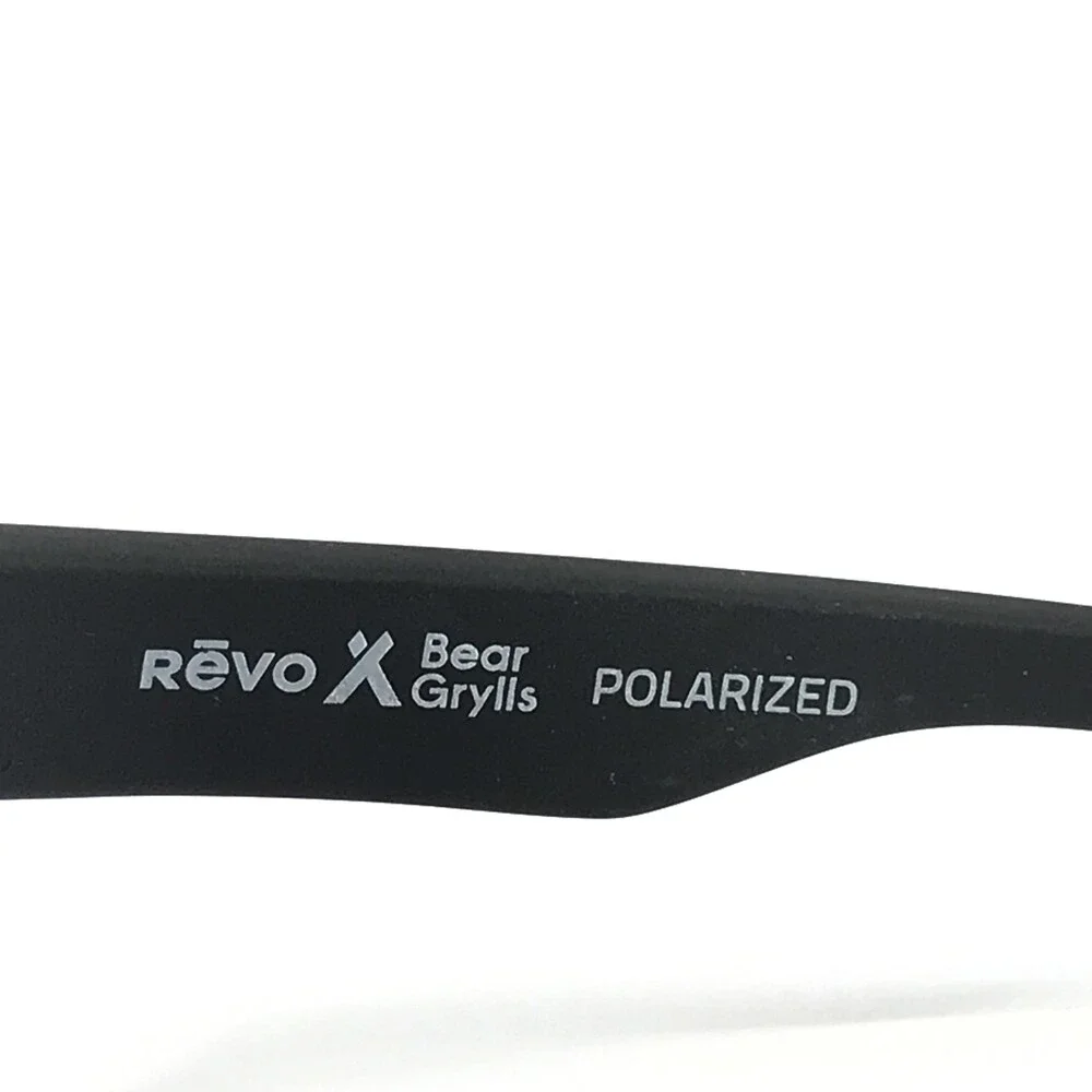 Revo Sunglasses ESPEN RE1097 01 Bear Grylls Black Wrap w/ Blue Polarized Lenses